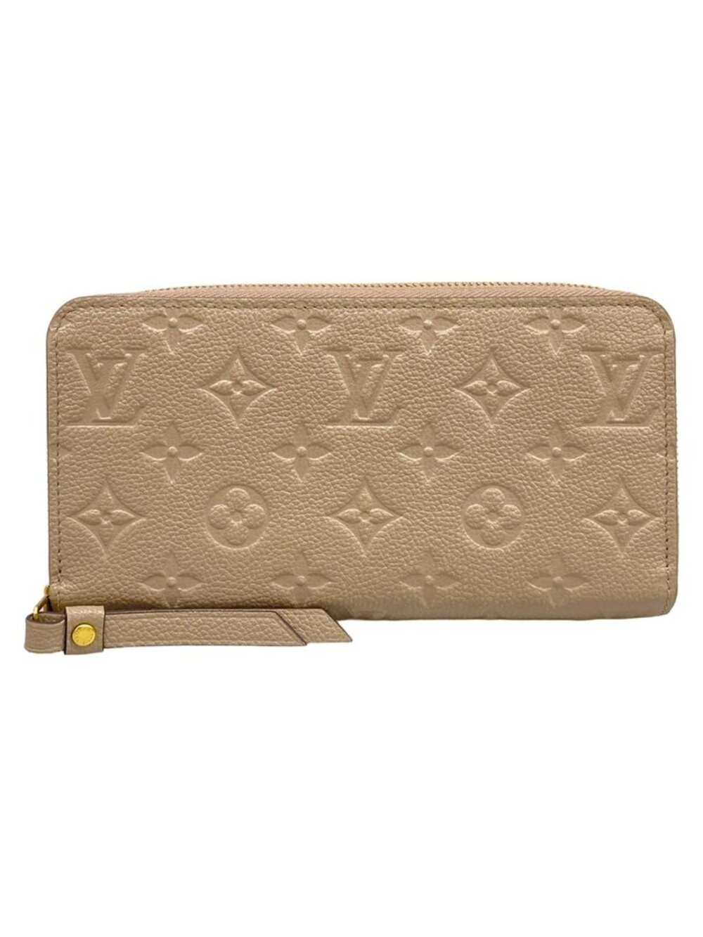 Louis Vuitton Wallet Monogram Empreinte Zippy Tourterelle Leather Cowhide